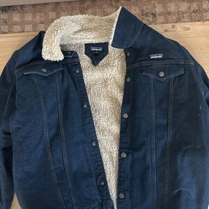 Patagonia XL Men’s Denim Soft Fleeced interior Jacket